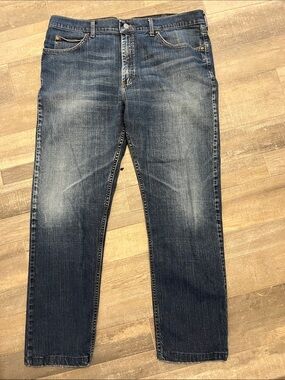 Lee Men's Regular Blue Washed Jeans